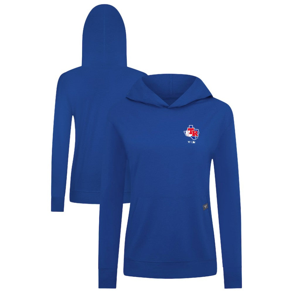 Texas Rangers Levelwear Women's Cooperstown Collection Relay Core Logo Pullover Hoodie - Royal