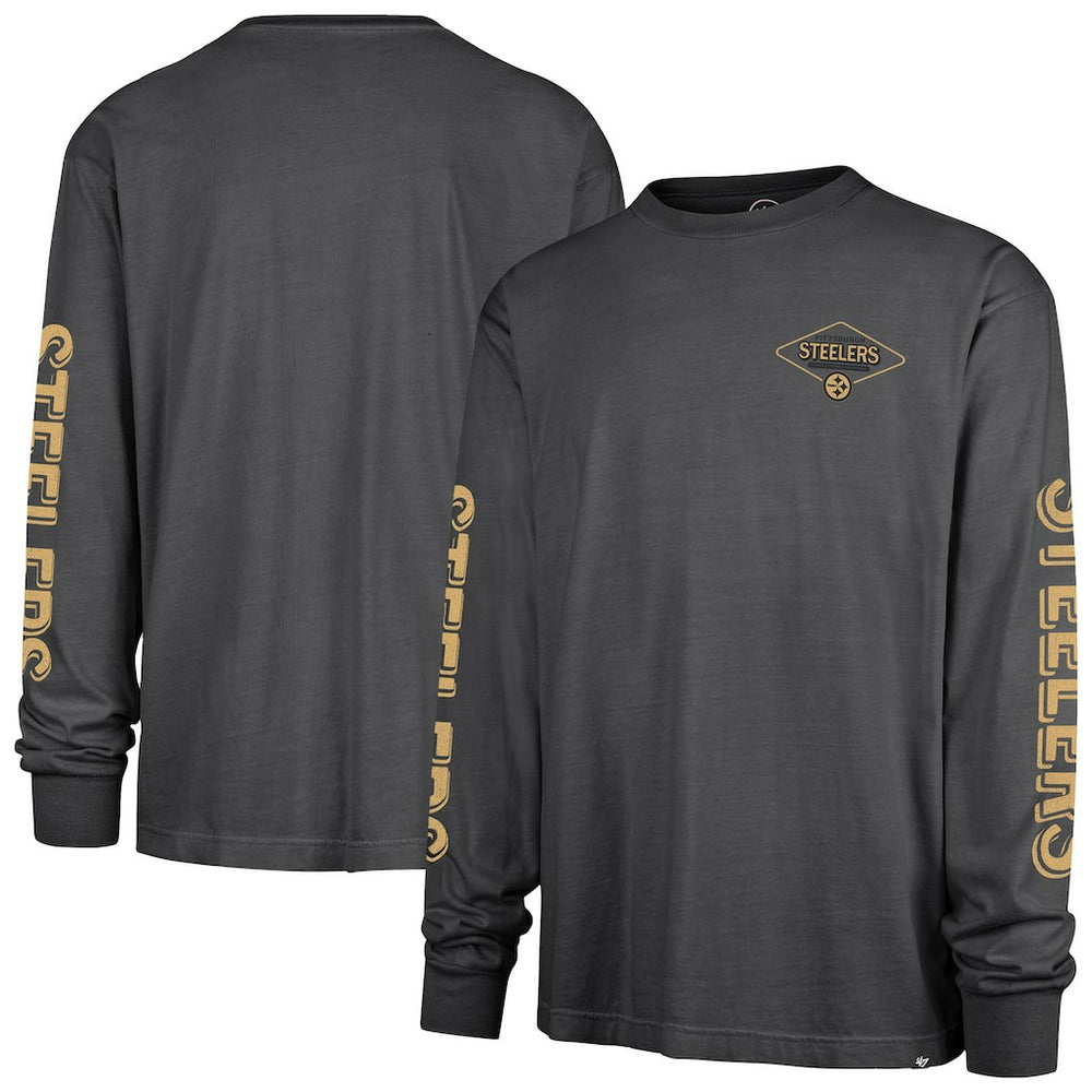 Pittsburgh Steelers '47 Cairn Ravine Foundation Long Sleeve T-Shirt - Black sale
