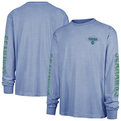 Seattle Seahawks '47 Cairn Ravine Foundation Throwback Long Sleeve T-Shirt - Blue cheap