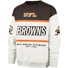 Cleveland Browns '47 Throwback Breeze Maximalist Sweatshirt - White on sale