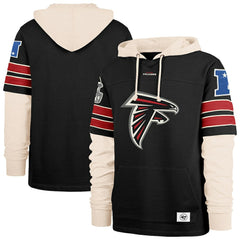 Atlanta Falcons '47 Split Zone Cornerback Duo Hoodie - Black outlet