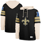 New Orleans Saints '47 Split Zone Cornerback Duo Hoodie - Black on sale