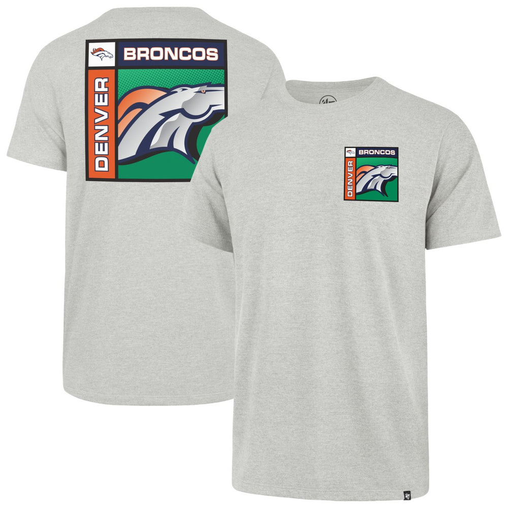 Denver Broncos '47 Chrome Plate Franklin T-Shirt - Gray for sale