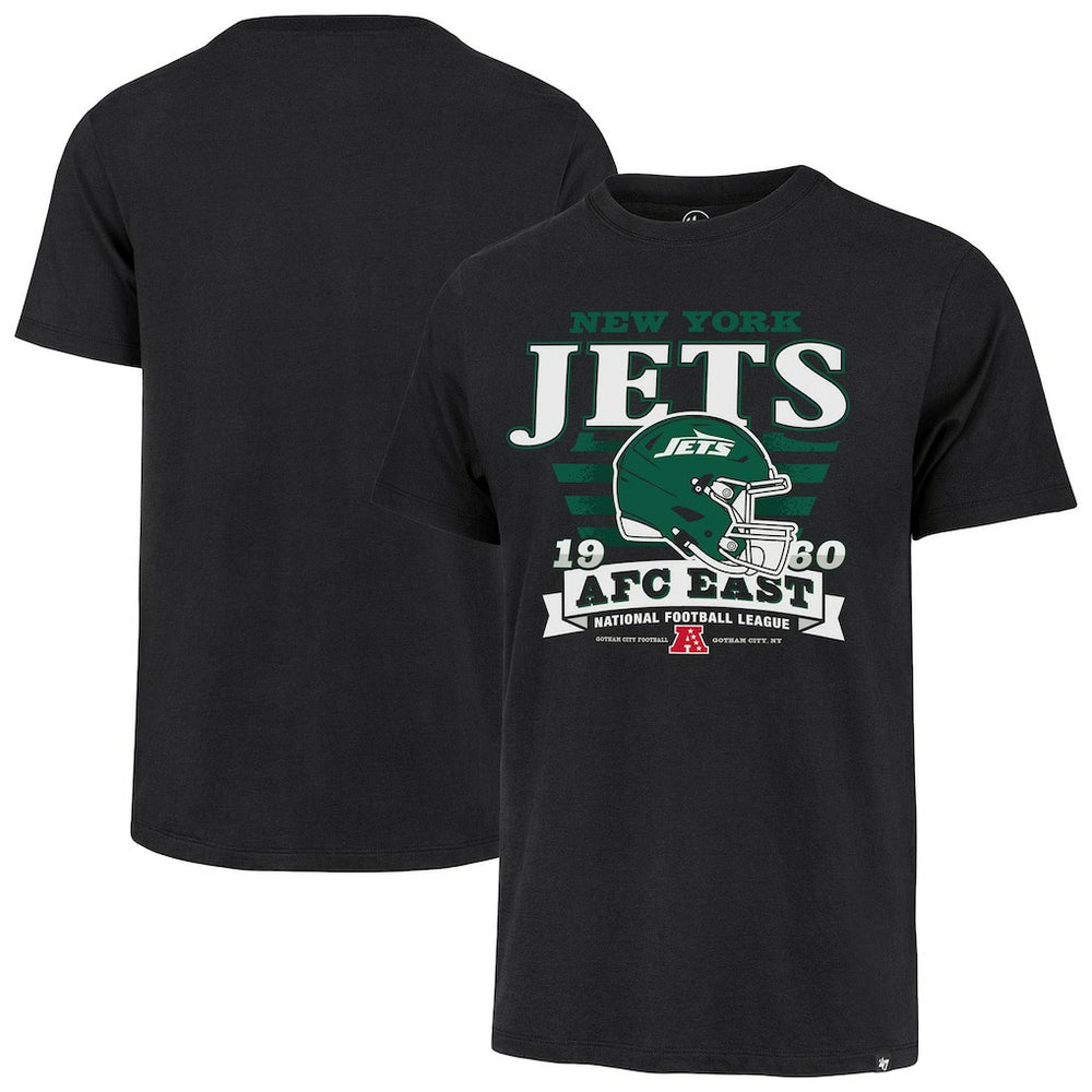 New York Jets '47 Stripe Splash Franklin T-Shirt - Black sale