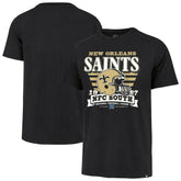 New Orleans Saints '47 Stripe Splash Franklin Throwback T-Shirt - Black cheap