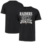 Las Vegas Raiders '47 Stripe Splash Franklin Throwback T-Shirt - Black discount