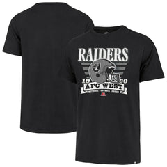 Las Vegas Raiders '47 Stripe Splash Franklin Throwback T-Shirt - Black discount
