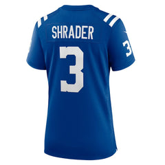 Spencer Shrader Indianapolis Colts Women's Team Game Jersey - Royal | Nike on sale