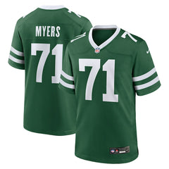 Josh Myers New York Jets Team Game Jersey - Legacy Green | Nike for sale
