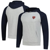 Chicago Bears Antigua Urgent Pullover Hoodie - Heather Gray/Navy discount