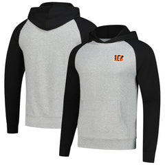 Cincinnati Bengals Antigua Urgent Pullover Hoodie - Heather Gray/Black on sale