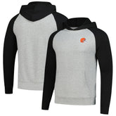 Cleveland Browns Antigua Urgent Pullover Hoodie - Heather Gray/Black cheap