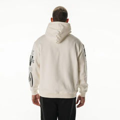 Las Vegas Raiders The Wild Collective Unisex Stacked Graphic Sleeve Fleece Hoodie - Cream on sale