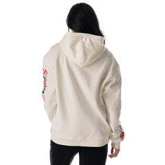 Houston Texans The Wild Collective Unisex Stacked Graphic Sleeve Fleece Hoodie - Cream on sale