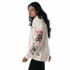 Houston Texans The Wild Collective Unisex Stacked Graphic Sleeve Fleece Hoodie - Cream on sale
