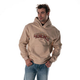 San Francisco 49ers The Wild Collective Unisex Oversized Graphic Fleece Hoodie - Tan sale