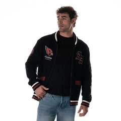 Arizona Cardinals The Wild Collective Unisex Jacquard Full-Zip Sweater - Black sale