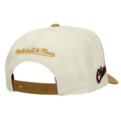 Chicago Bulls Ochre Dusted Double Two-Toned Pro Crown Adjustable Hat - Cream | Mitchell & Ness cheap