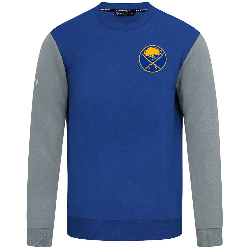 Buffalo Sabres Levelwear Ultimate Response Sweatshirt Royal/Gray