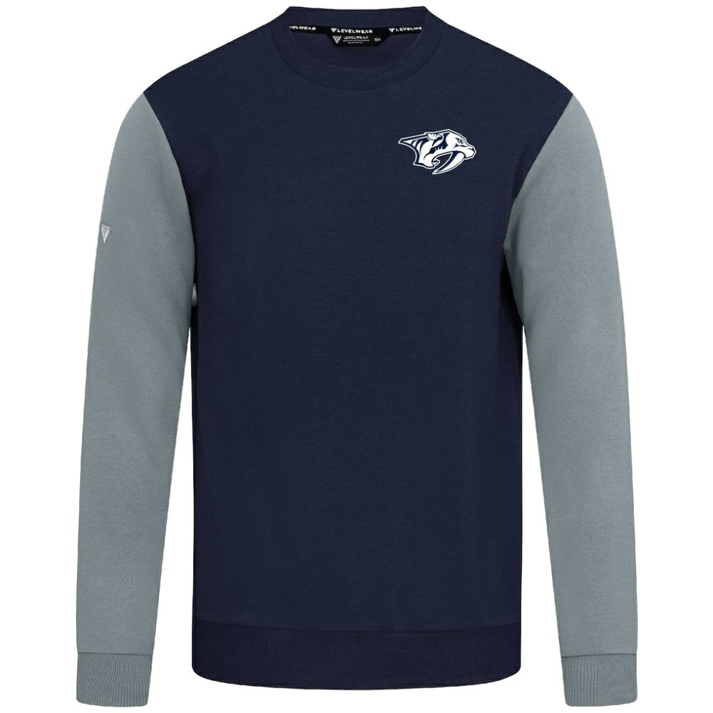 Nashville Predators Levelwear Ultimate Response Sweatshirt Navy/Gray