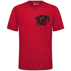 New Jersey Devils Levelwear Focal Blasted T-Shirt Red