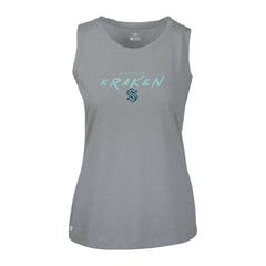 Seattle Kraken Levelwear Women's Macy Scratched Tank Top Gray