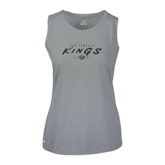 Los Angeles Kings Levelwear Women's Macy Scratched Tank Top Gray