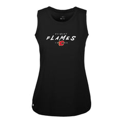 Calgary Flames Levelwear Women's Macy Scratched Tank Top Black