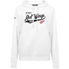 Detroit Red Wings Levelwear Women's Adorn Glide Pullover Hoodie White