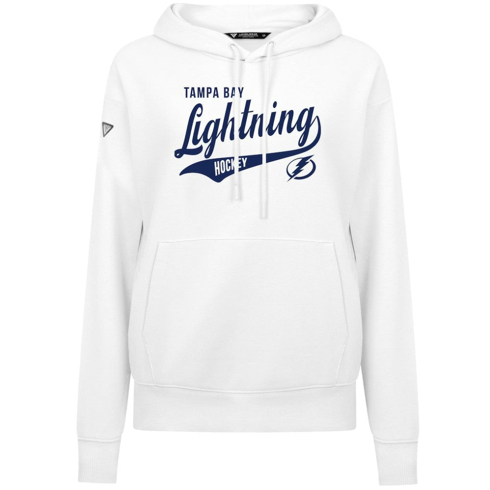 Tampa Bay Lightning Levelwear Women's Adorn Glide Pullover Hoodie White