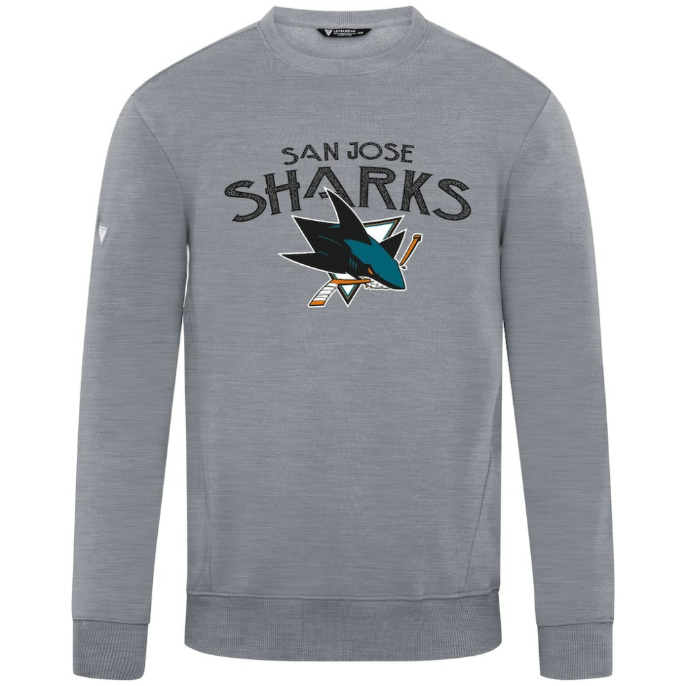 San Jose Sharks Levelwear Zane Mission Sweatshirt Gray