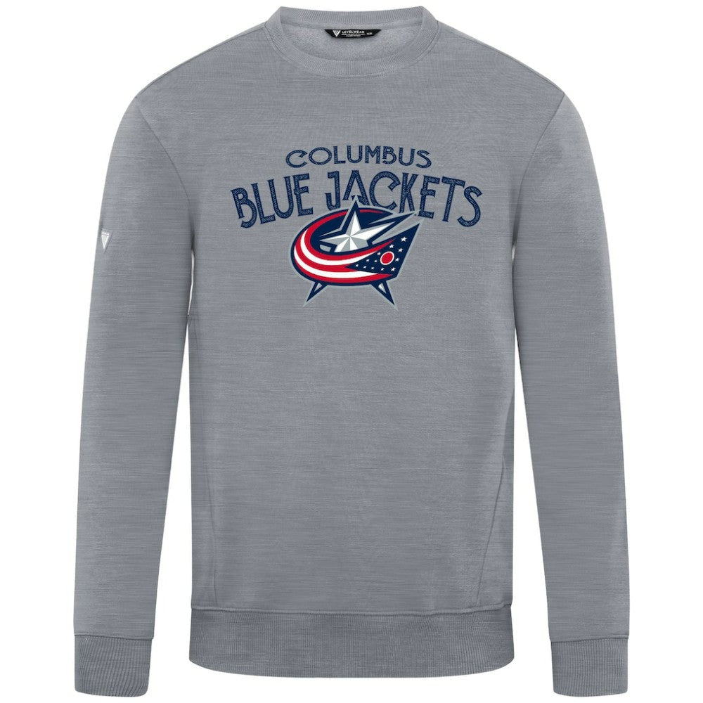 Columbus Blue Jackets Levelwear Zane Mission Sweatshirt Gray