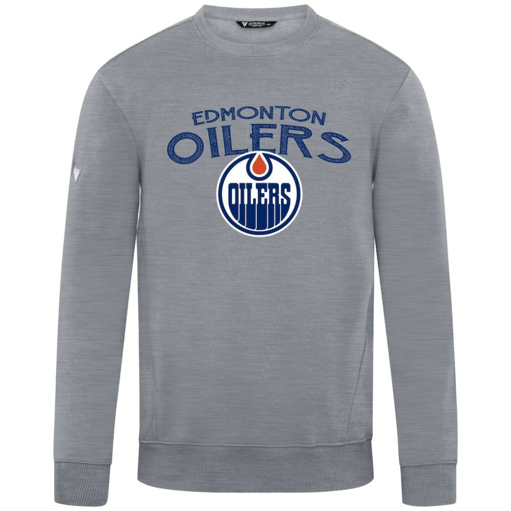 Edmonton Oilers Levelwear Zane Mission Sweatshirt Gray