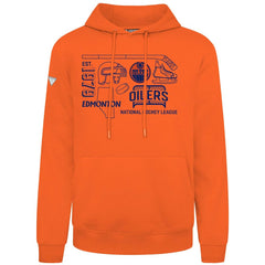 Edmonton Oilers Levelwear Podium Campaign Pullover Hoodie Orange