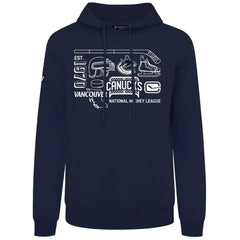 Vancouver Canucks Levelwear Podium Campaign Pullover Hoodie Navy