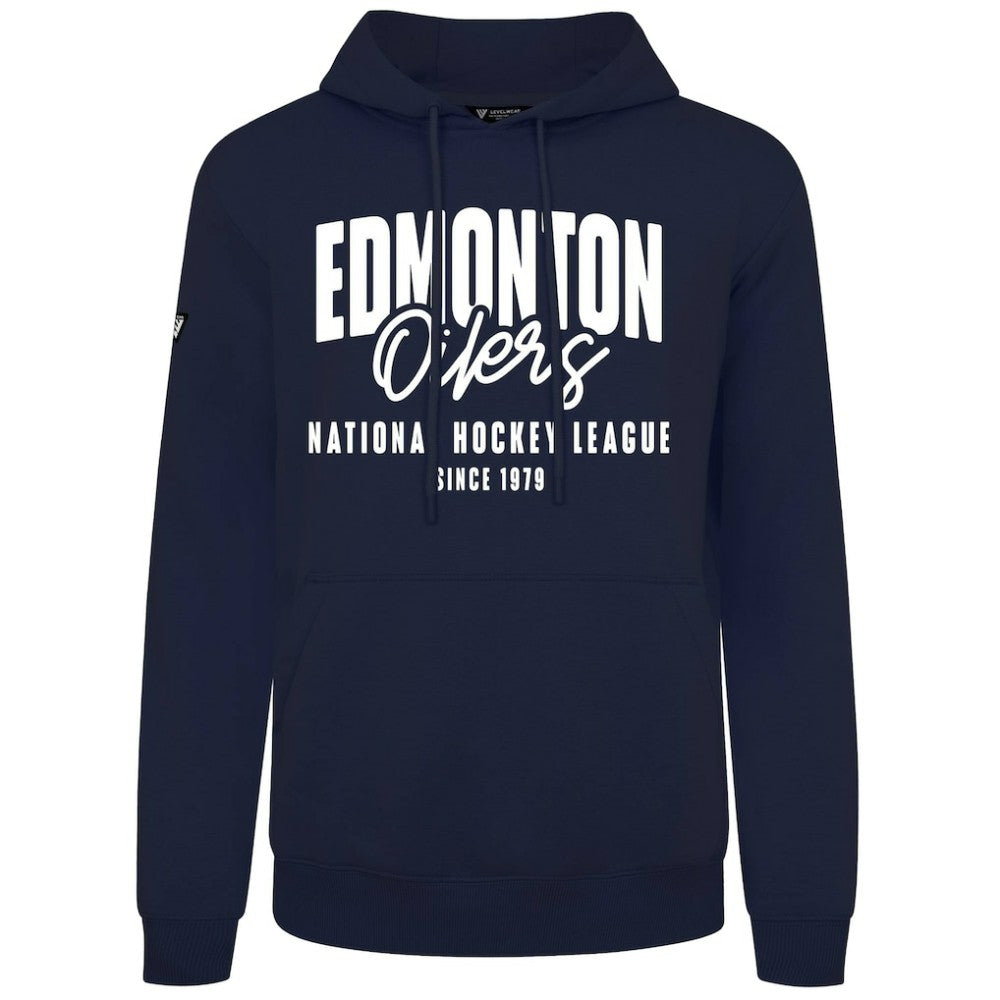 Edmonton Oilers Levelwear Podium Response Pullover Hoodie Navy