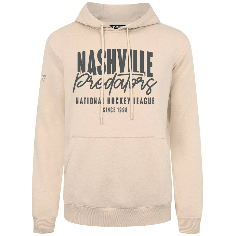 Nashville Predators Levelwear Podium Response Pullover Hoodie Khaki