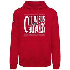 Columbus Blue Jackets Levelwear Podium Powerhouse Pullover Hoodie Red