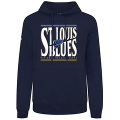 St. Louis Blues Levelwear Podium Powerhouse Pullover Hoodie Navy