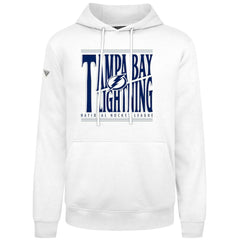 Tampa Bay Lightning Levelwear Podium Powerhouse Pullover Hoodie White