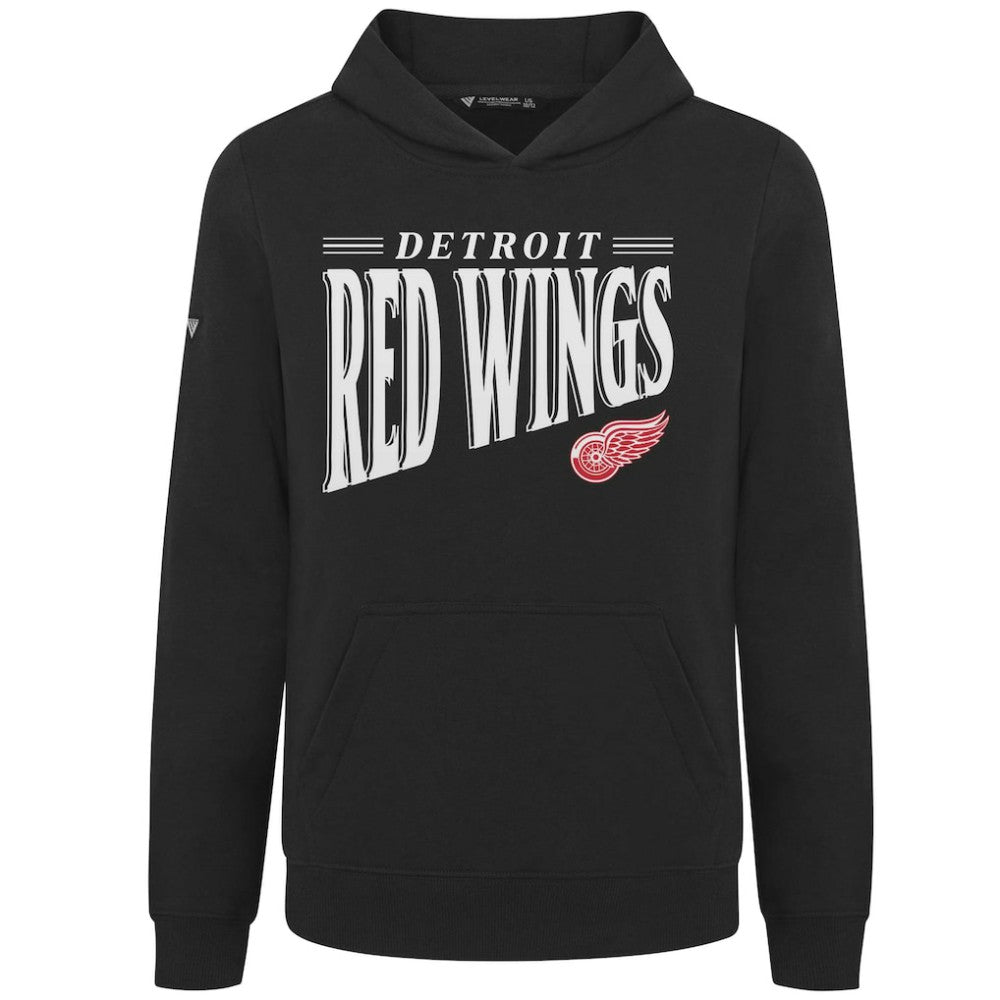 Detroit Red Wings Levelwear Youth Jr Podium Tally Pullover Hoodie Black