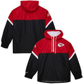 Kansas City Chiefs Tie Breaker Vintage Logo Lightweight Anorak Half-Zip Windbreaker - Red/Black sale
