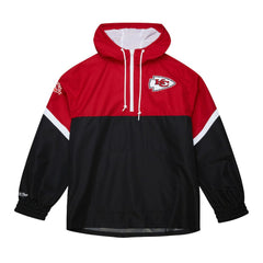 Kansas City Chiefs Tie Breaker Vintage Logo Lightweight Anorak Half-Zip Windbreaker - Red/Black sale