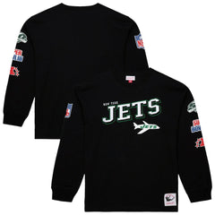 New York Jets Training Camp Vintage Logos Long Sleeve T-Shirt - Black on sale