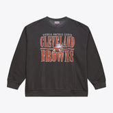 Cleveland Browns Downtown Crew Vintage Logo Sweatshirt - Black cheap