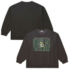 Green Bay Packers Downtown Crew Vintage Logo Sweatshirt - Black cheap