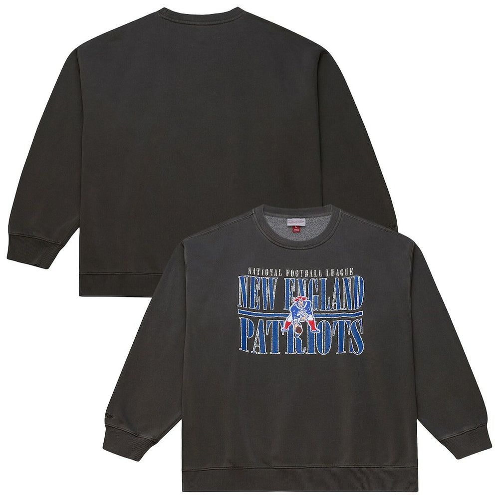 New England Patriots Downtown Crew Vintage Logo Sweatshirt - Black sale