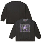 Minnesota Vikings Downtown Crew Vintage Logo Sweatshirt - Black cheap