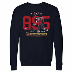 Alexander Ovechkin Washington Capitals 500 Level Number Pullover Sweatshirt Navy