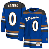 Gilbert Arenas Washington Wizards Youth Maxxed Out 2.0 Fashion Hockey Jersey - Blue | Mitchell & Ness on sale